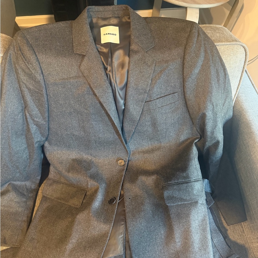Sandro Gray Men's Suit Jacket
